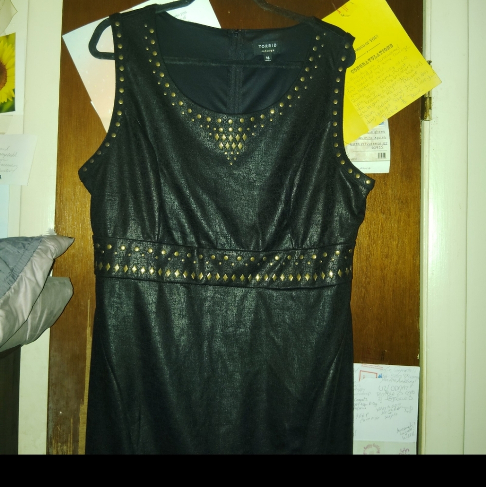 TORRID Vegan Leather Bodycon Dress - Picture 2 of 7